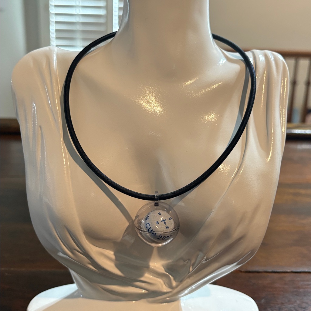 Louis Vuitton Cup 2000 Necklace W/Compass Pendant